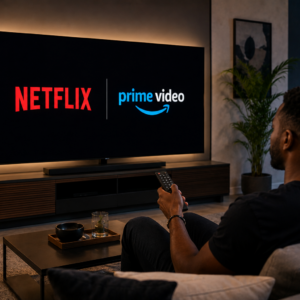 netflix premium + prime vidéo 12 mois