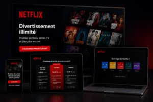 netflix premium + prime vidéo 12 mois
