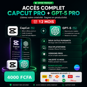 abonnement capcut pro chatgpt 5 pro